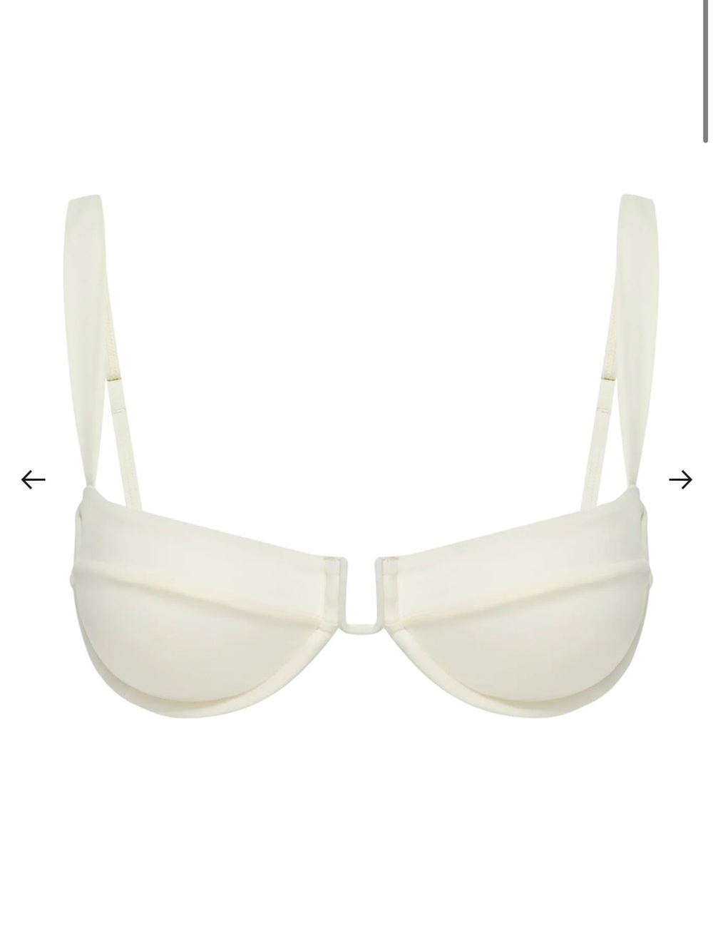 Monday Swimwear Cala Roja Cream Balconette Underwire Bra